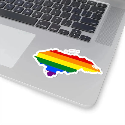 LGBT flag map of Honduras (Honduras) STICKER Vinyl Kiss-Cut Decal - The Sticker Space