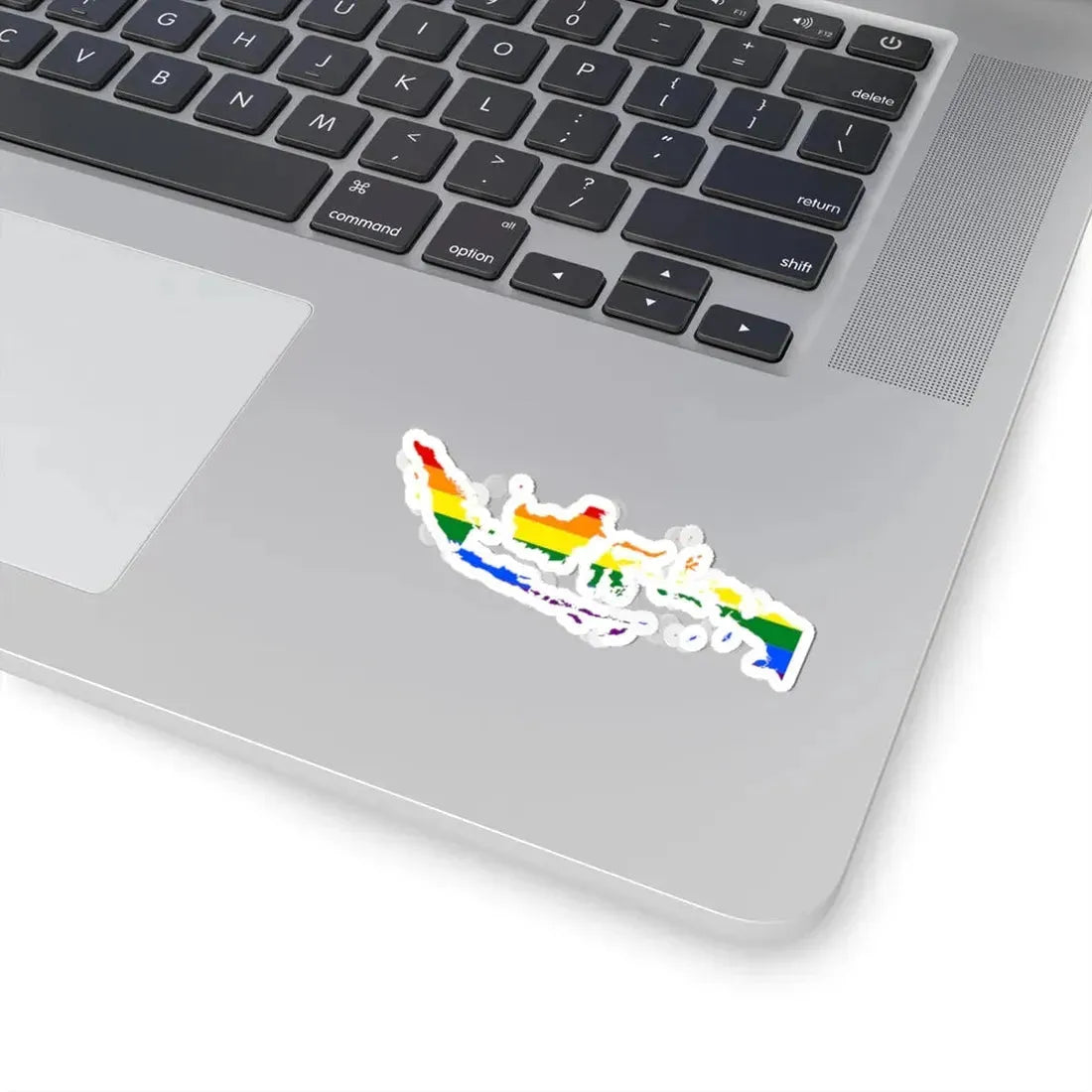 LGBT flag map of Indonesia (Indonesia) STICKER Vinyl Kiss-Cut Decal - The Sticker Space