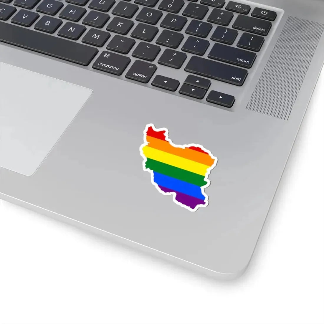 LGBT flag map of Iran (Iran) STICKER Vinyl Kiss-Cut Decal - The Sticker Space