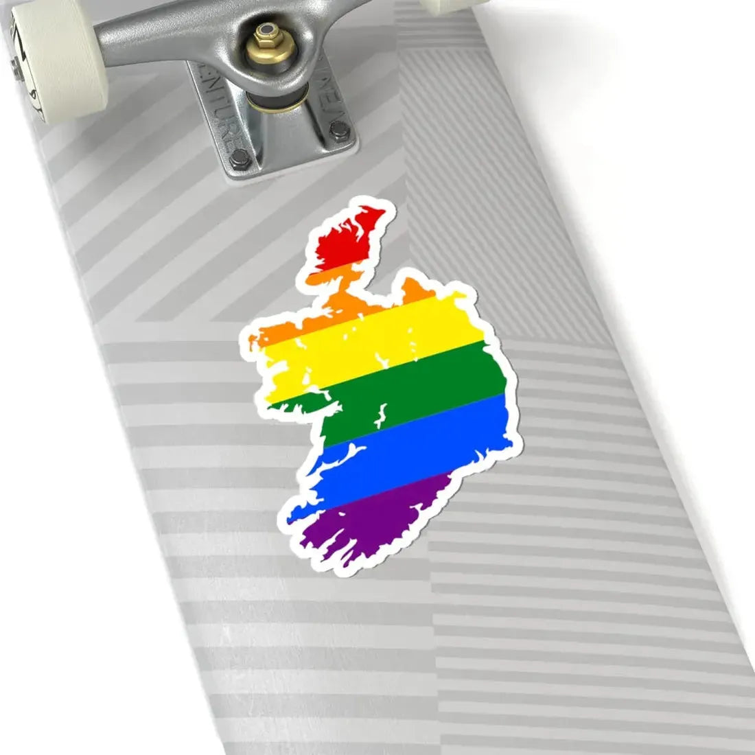 LGBT flag map of Ireland (Ireland) STICKER Vinyl Kiss-Cut Decal - The Sticker Space