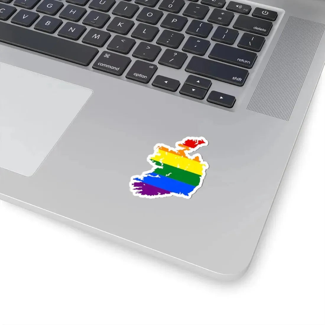 LGBT flag map of Ireland (Ireland) STICKER Vinyl Kiss-Cut Decal - The Sticker Space