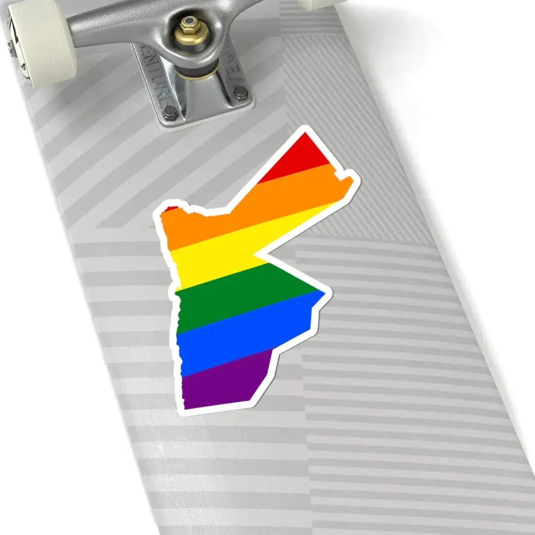 LGBT flag map of Jordan (Jordan) STICKER Vinyl Kiss-Cut Decal - The Sticker Space