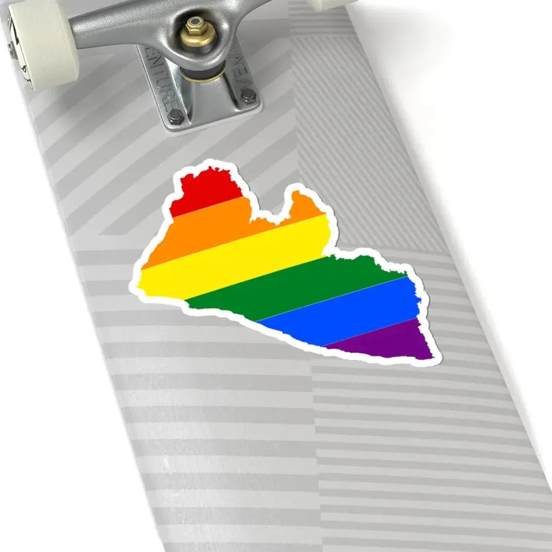 LGBT flag map of Liberia (Liberia) STICKER Vinyl Kiss-Cut Decal - The Sticker Space