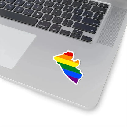 LGBT flag map of Liberia (Liberia) STICKER Vinyl Kiss-Cut Decal - The Sticker Space
