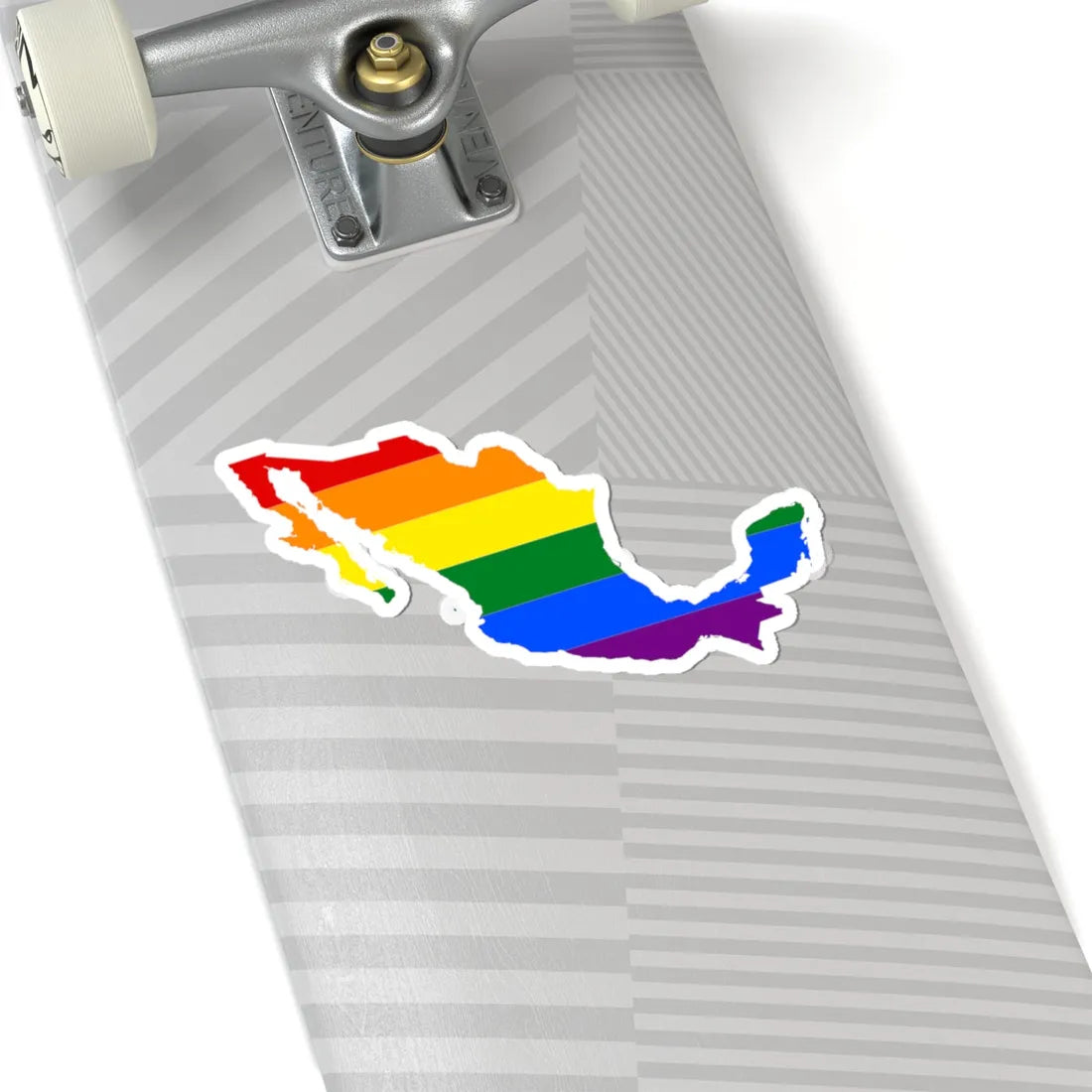 LGBT flag map of Mexico (Mexico) STICKER Vinyl Kiss-Cut Decal - The Sticker Space