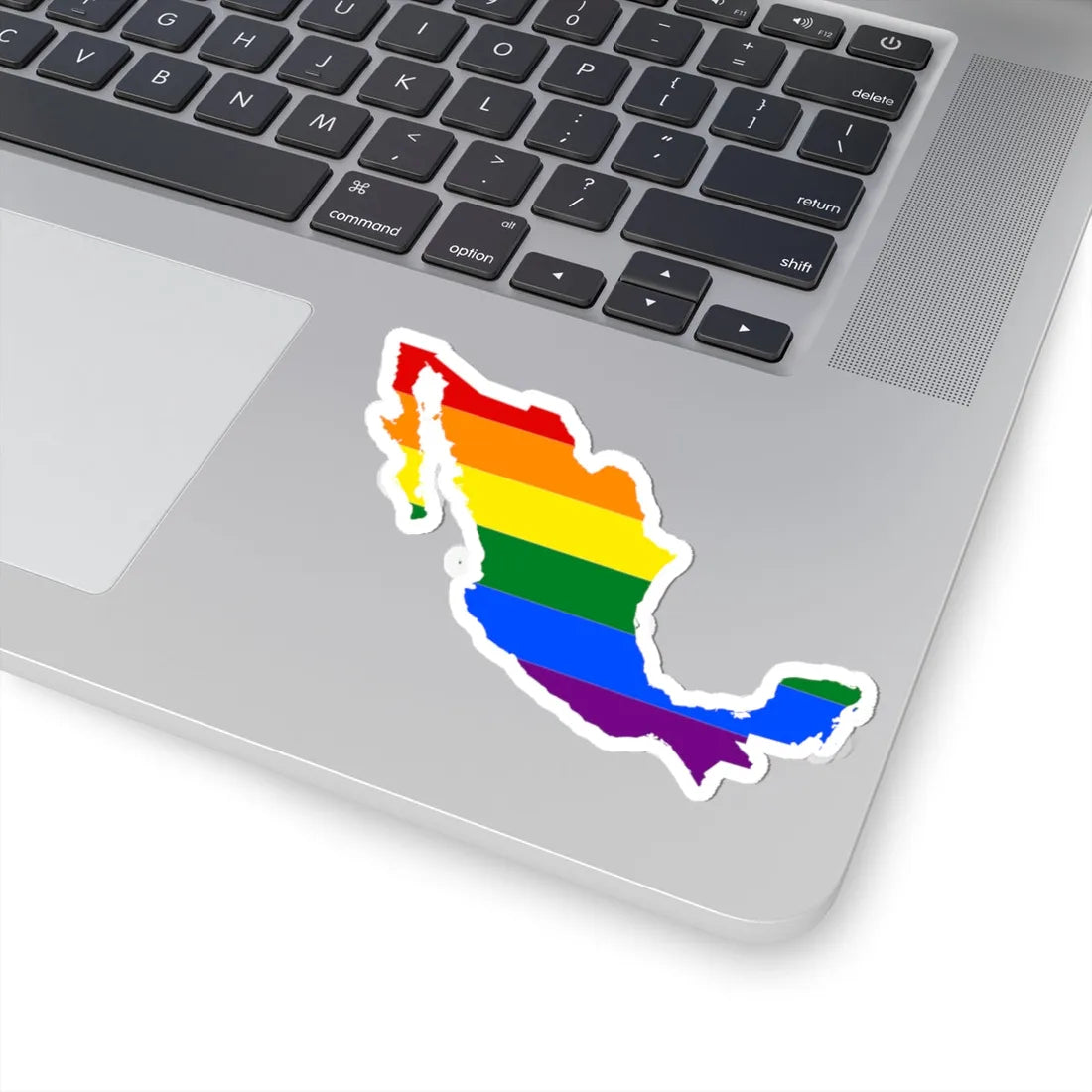 LGBT flag map of Mexico (Mexico) STICKER Vinyl Kiss-Cut Decal - The Sticker Space