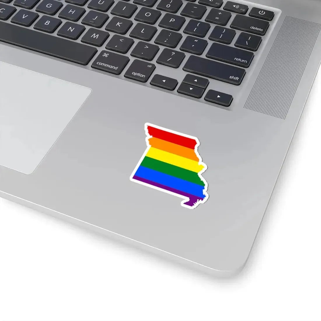 LGBT flag map of Missouri (United States) STICKER Vinyl Kiss-Cut Decal - The Sticker Space