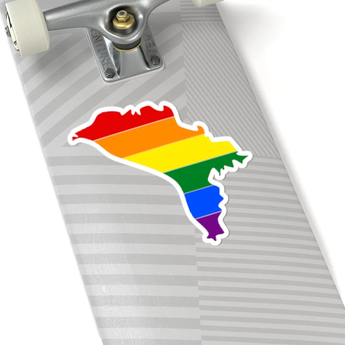 LGBT flag map of Moldova (Moldova) STICKER Vinyl Kiss-Cut Decal - The Sticker Space