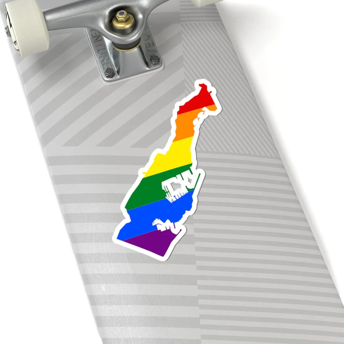 LGBT flag map of Monaco (Monaco) STICKER Vinyl Kiss-Cut Decal - The Sticker Space