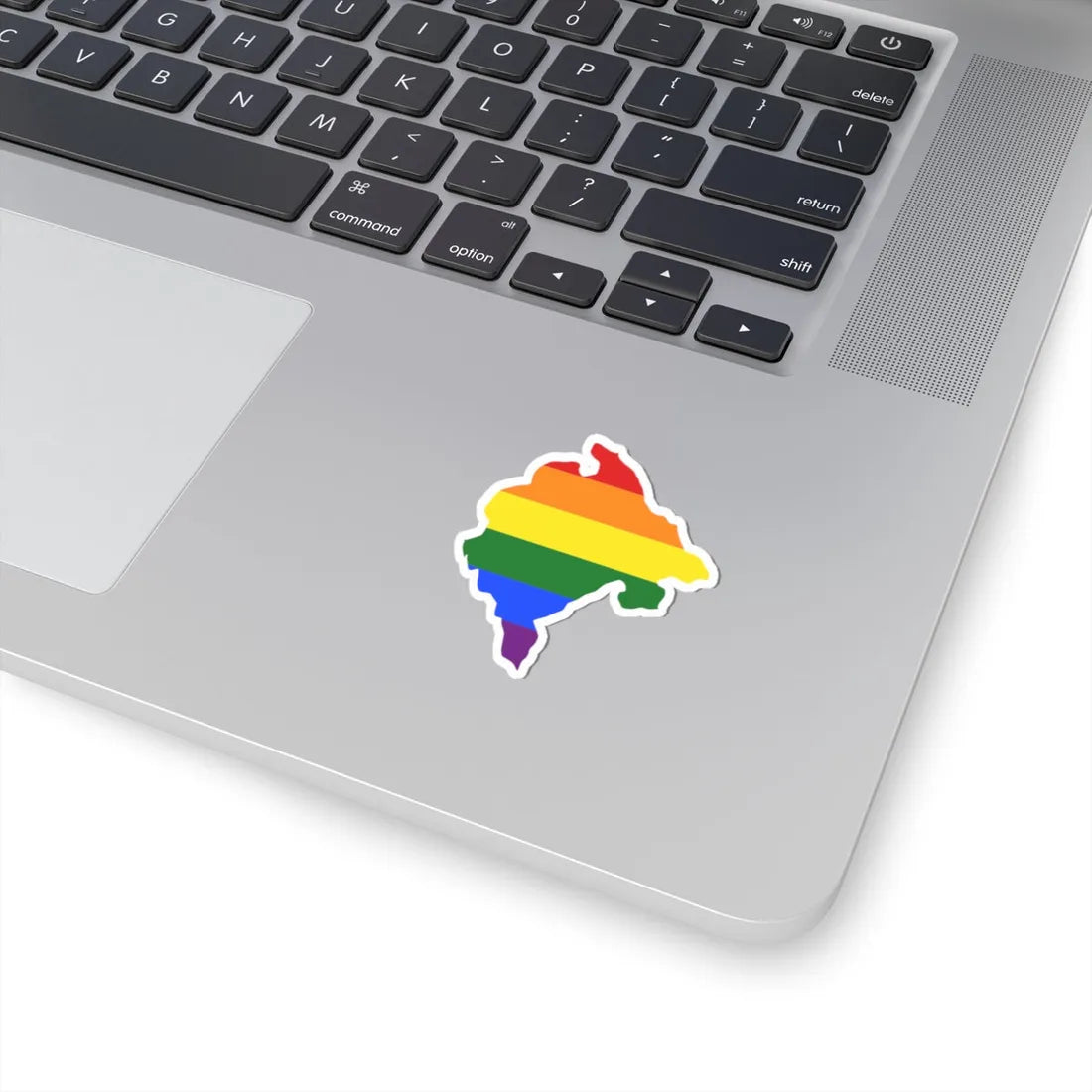 LGBT flag map of Montenegro (Montenegro) STICKER Vinyl Kiss-Cut Decal - The Sticker Space