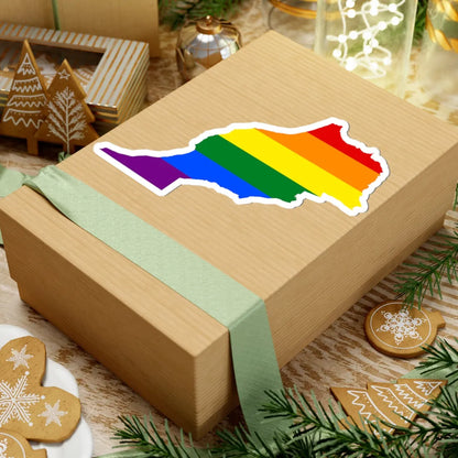 LGBT flag map of Morocco (Morocco) STICKER Vinyl Kiss-Cut Decal - The Sticker Space