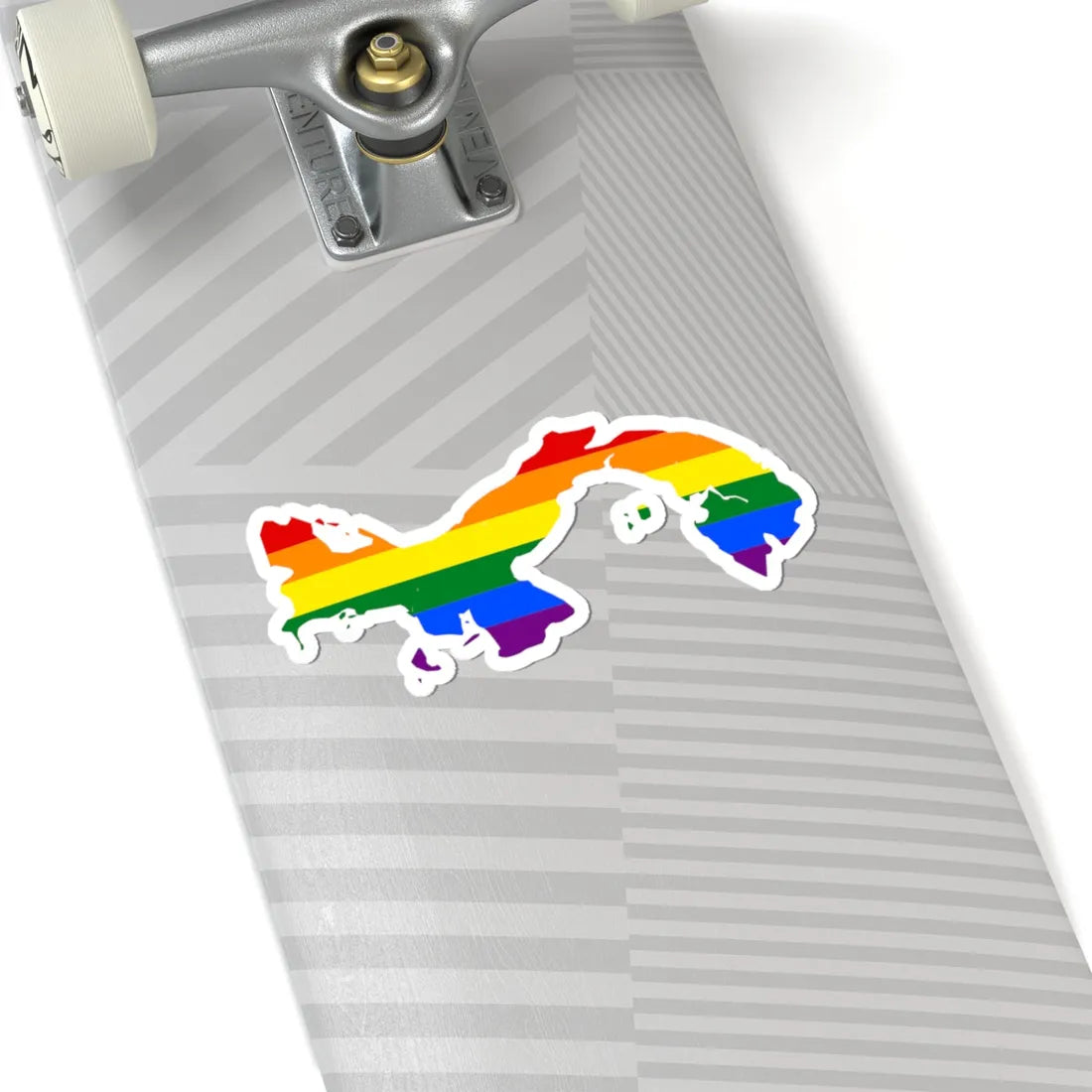 LGBT flag map of Panama (Panama) STICKER Vinyl Kiss-Cut Decal - The Sticker Space