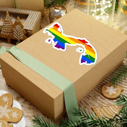 LGBT flag map of Panama (Panama) STICKER Vinyl Kiss-Cut Decal - The Sticker Space