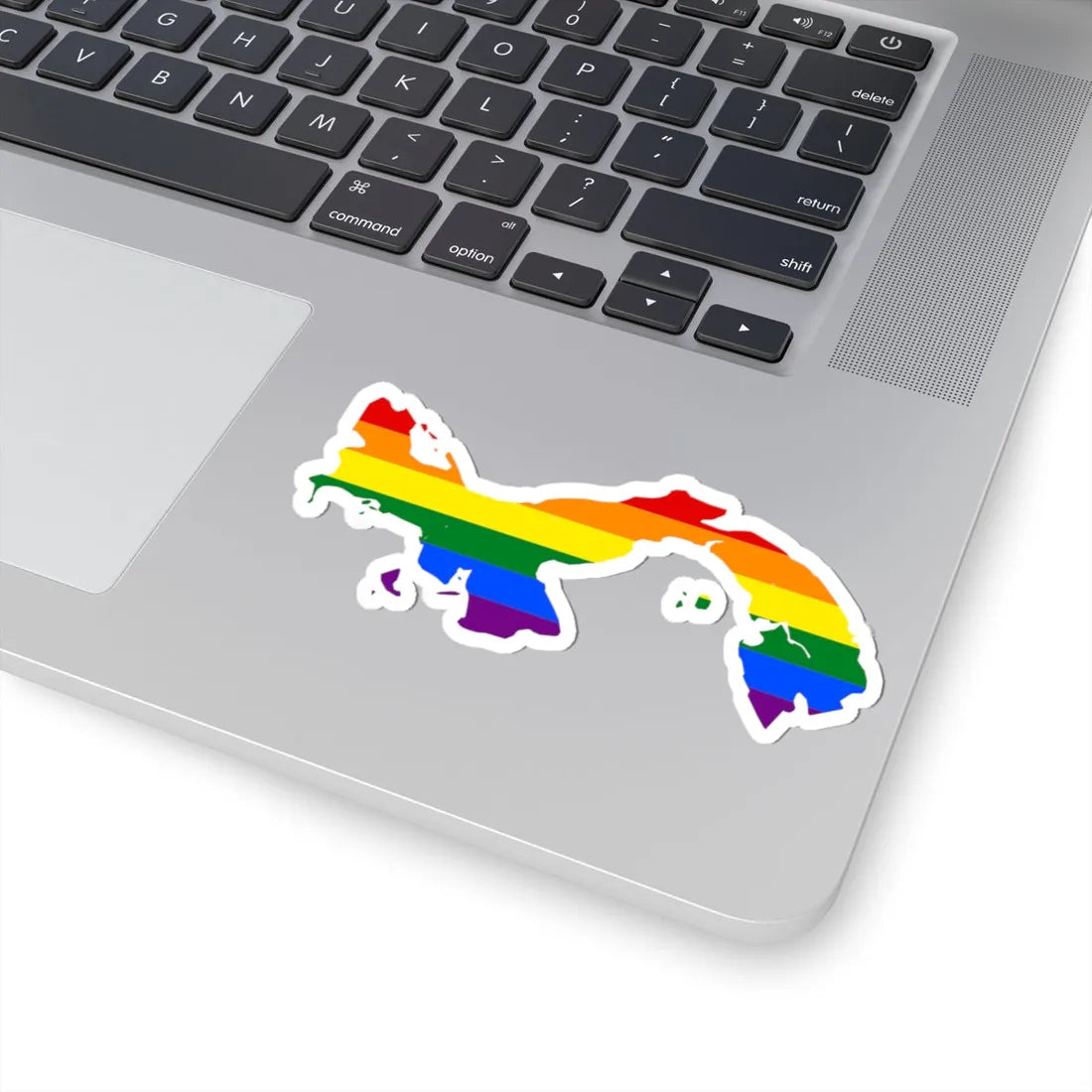 LGBT flag map of Panama (Panama) STICKER Vinyl Kiss-Cut Decal - The Sticker Space