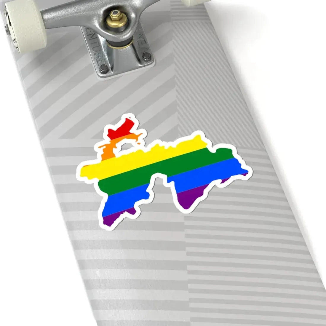 LGBT flag map of Tajikistan (Tajikistan) STICKER Vinyl Kiss-Cut Decal - The Sticker Space