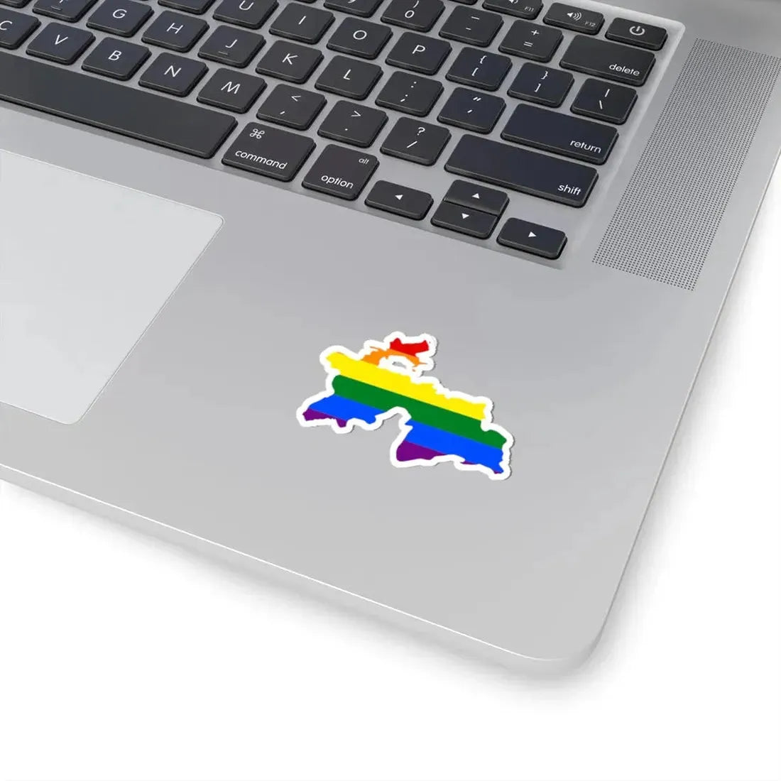 LGBT flag map of Tajikistan (Tajikistan) STICKER Vinyl Kiss-Cut Decal - The Sticker Space