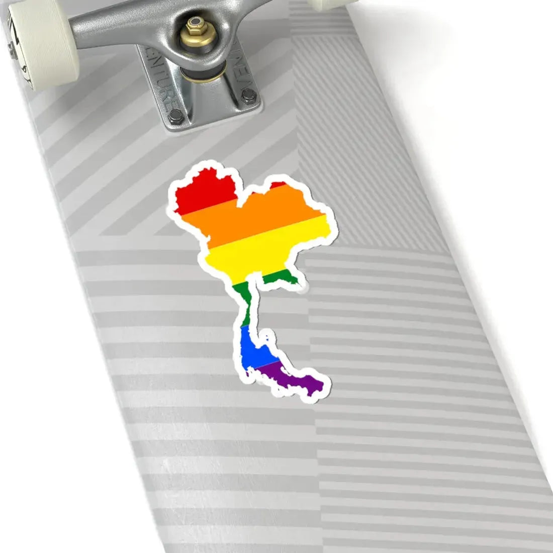 LGBT flag map of Thailand (Thailand) STICKER Vinyl Kiss-Cut Decal - The Sticker Space