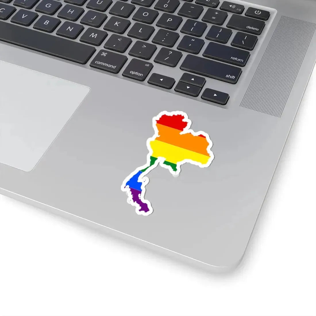 LGBT flag map of Thailand (Thailand) STICKER Vinyl Kiss-Cut Decal - The Sticker Space