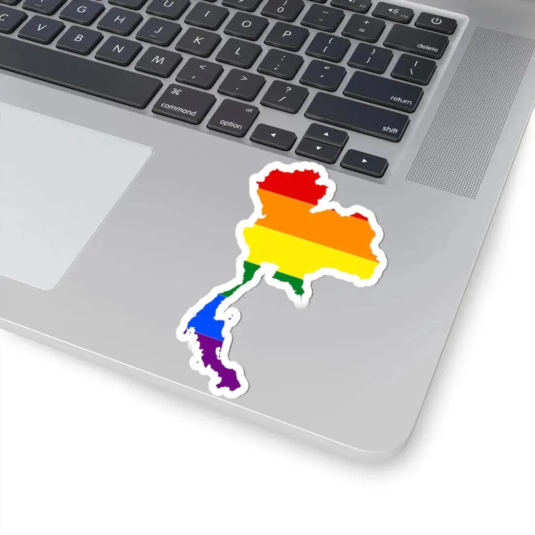 LGBT flag map of Thailand (Thailand) STICKER Vinyl Kiss-Cut Decal - The Sticker Space
