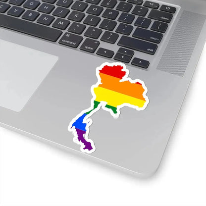 LGBT flag map of Thailand (Thailand) STICKER Vinyl Kiss-Cut Decal - The Sticker Space