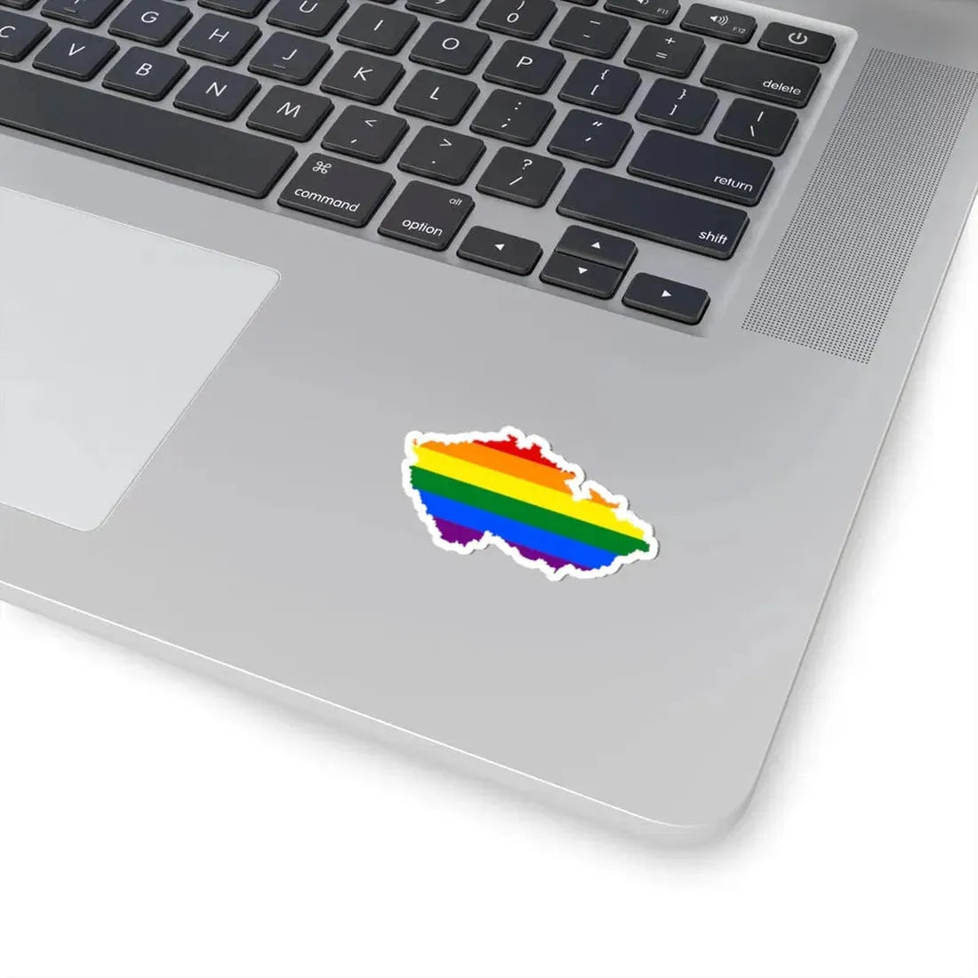 LGBT flag map of the Czech Republic (Czech Republic) STICKER Vinyl Kiss-Cut Decal - The Sticker Space