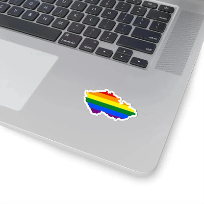 LGBT flag map of the Czech Republic (Czech Republic) STICKER Vinyl Kiss-Cut Decal - The Sticker Space