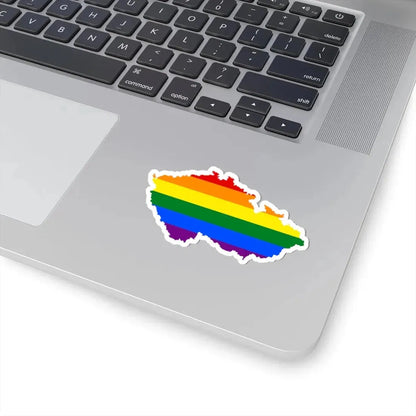 LGBT flag map of the Czech Republic (Czech Republic) STICKER Vinyl Kiss-Cut Decal - The Sticker Space