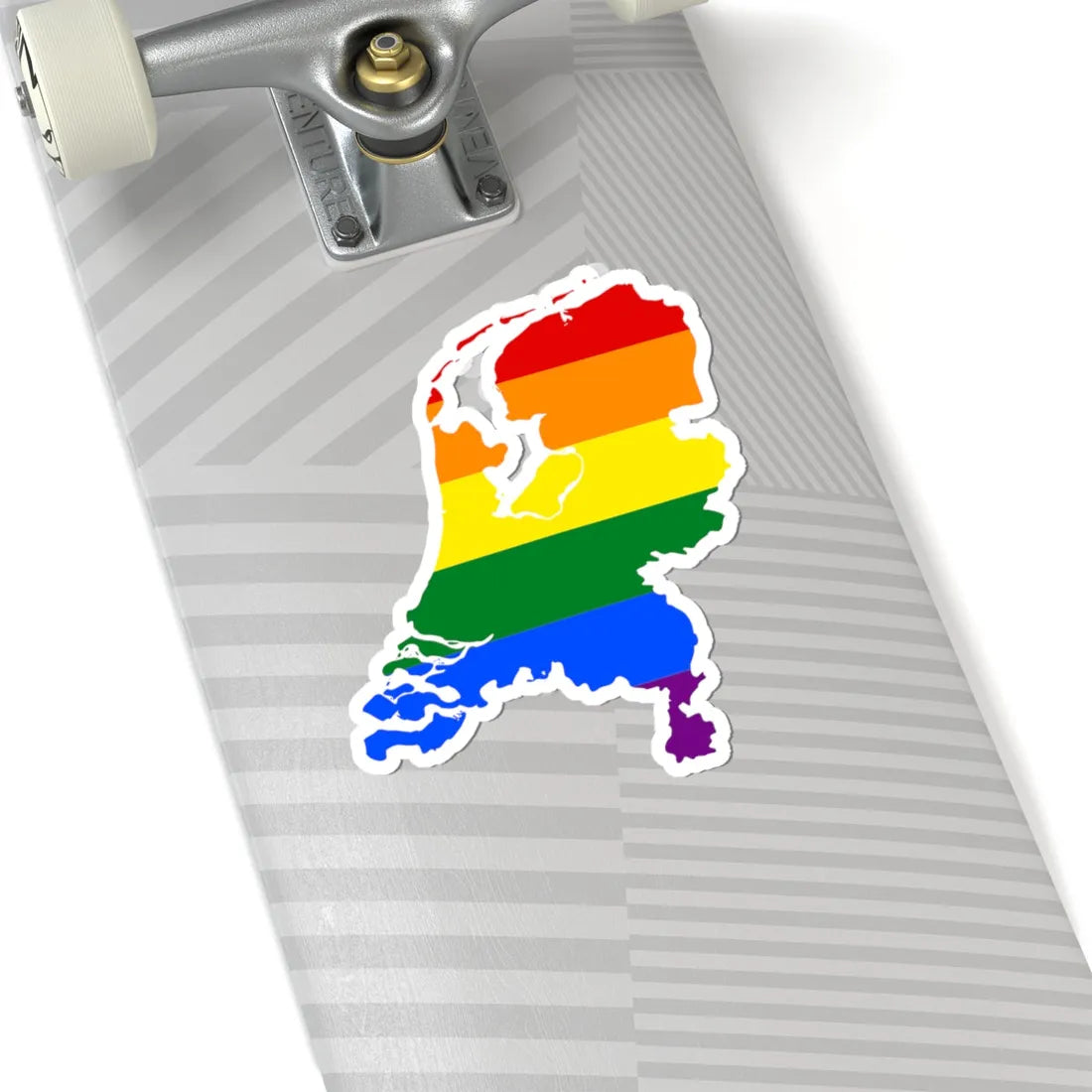 LGBT flag map of the Netherlands (Netherlands) STICKER Vinyl Kiss-Cut Decal - The Sticker Space