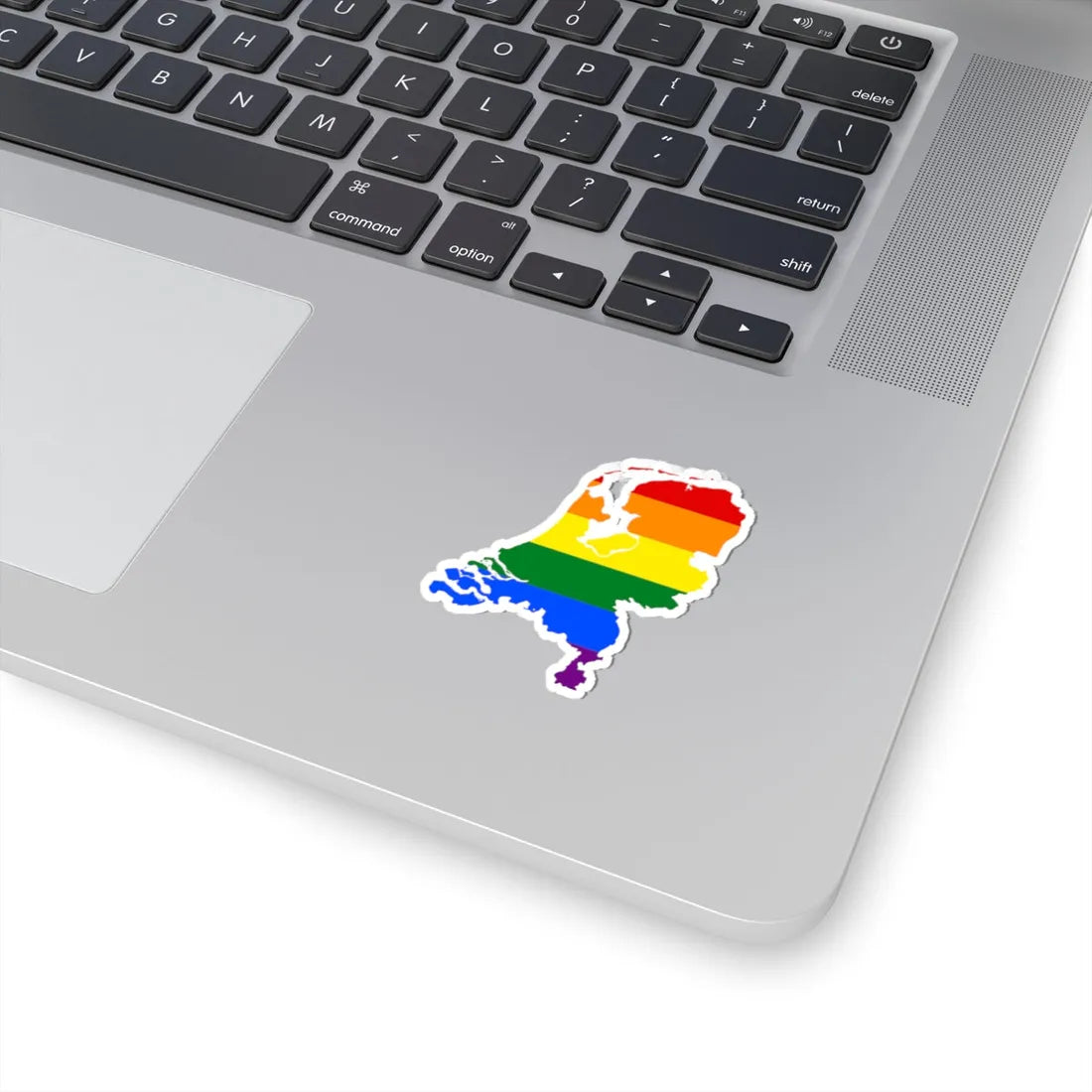 LGBT flag map of the Netherlands (Netherlands) STICKER Vinyl Kiss-Cut Decal - The Sticker Space