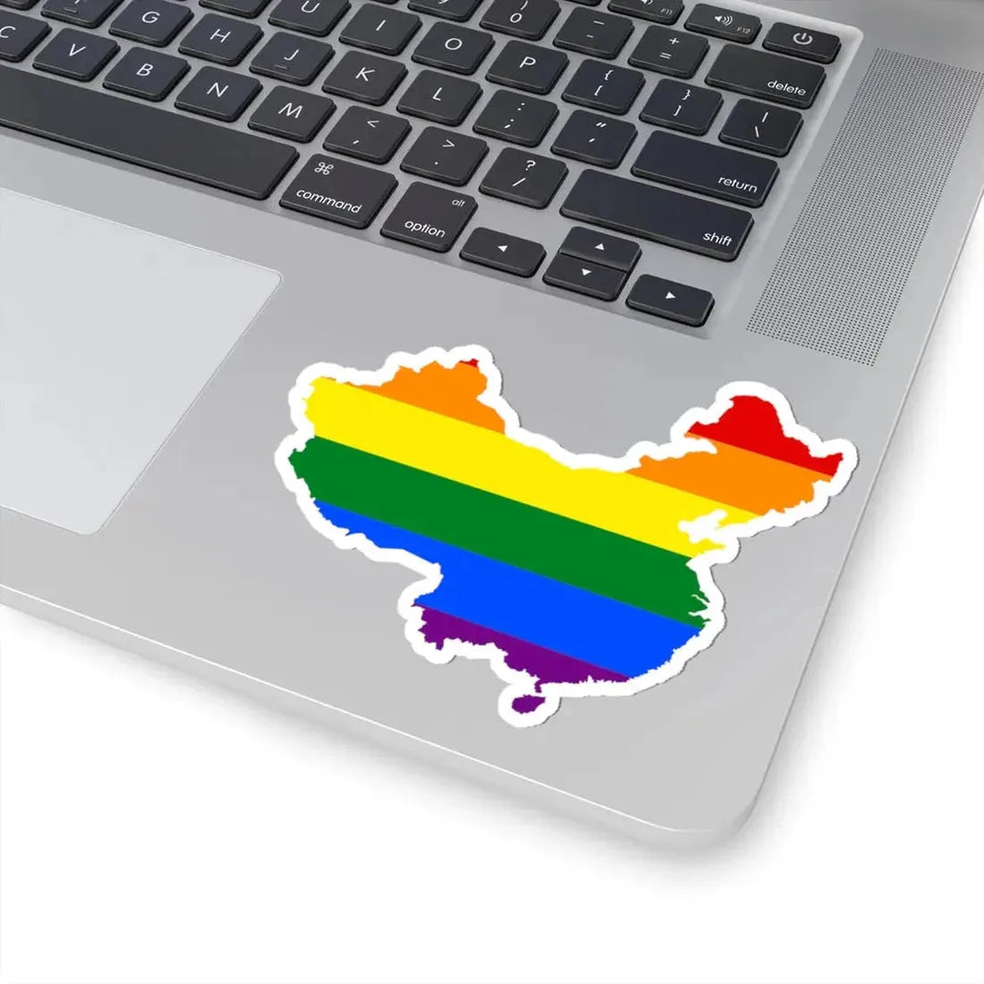 LGBT flag map of the Peoples Republic of China (China) STICKER Vinyl Kiss-Cut Decal - The Sticker Space