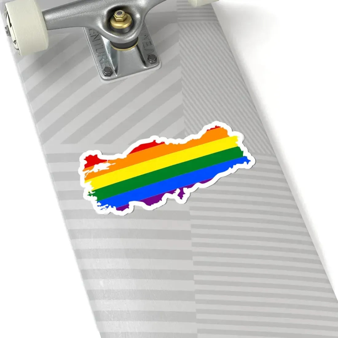 LGBT flag map of Turkey (Turkey) STICKER Vinyl Kiss-Cut Decal - The Sticker Space