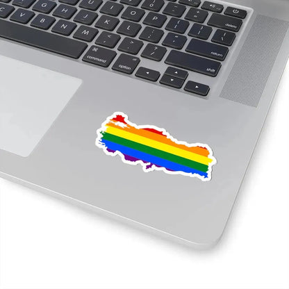 LGBT flag map of Turkey (Turkey) STICKER Vinyl Kiss-Cut Decal - The Sticker Space