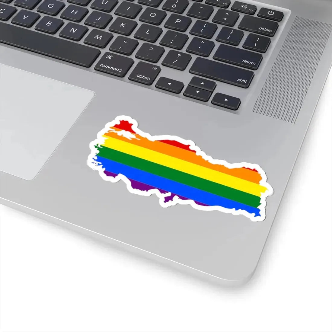 LGBT flag map of Turkey (Turkey) STICKER Vinyl Kiss-Cut Decal - The Sticker Space