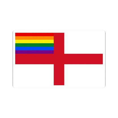 LGBT Flag of England (England) STICKER Vinyl Kiss-Cut Decal 2 Inch White - The Sticker Space