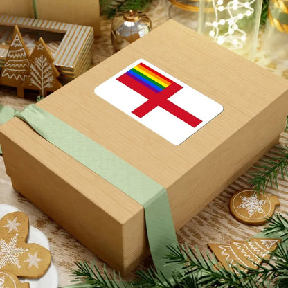 LGBT Flag of England (England) STICKER Vinyl Kiss-Cut Decal - The Sticker Space