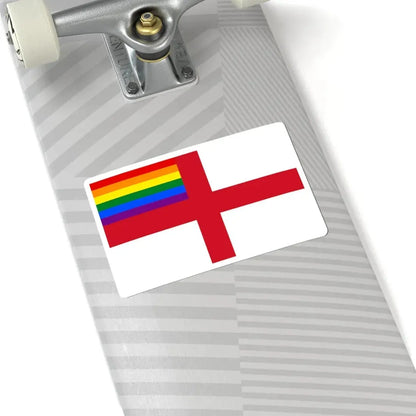 LGBT Flag of England (England) STICKER Vinyl Kiss-Cut Decal - The Sticker Space