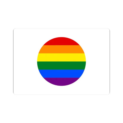 LGBT Pride Flag of Japan (Japan) STICKER Vinyl Kiss-Cut Decal 2 Inch White - The Sticker Space