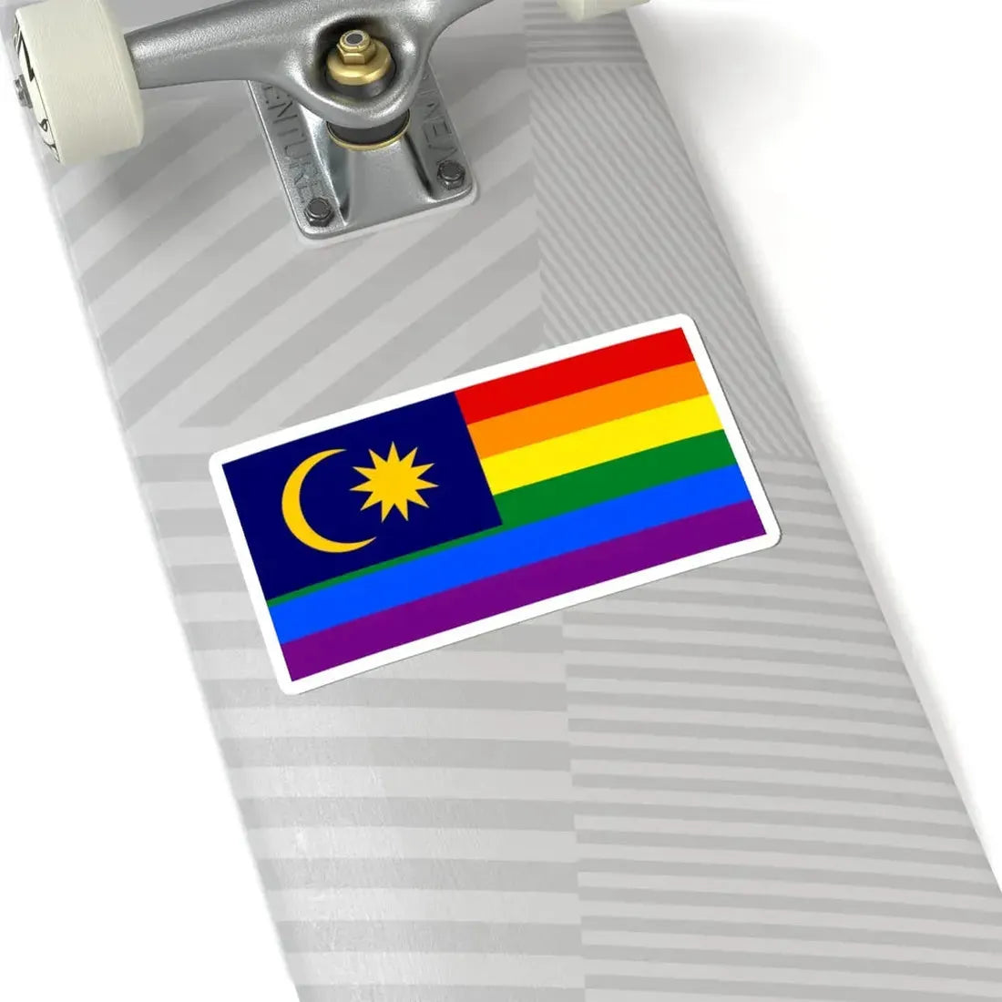 LGBT Pride Flag of Malaya (Malaysia) STICKER Vinyl Kiss-Cut Decal - The Sticker Space