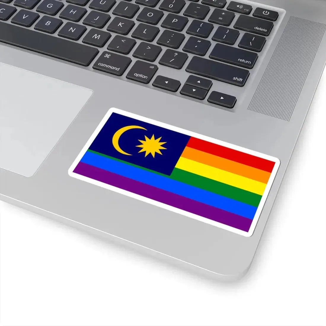 LGBT Pride Flag of Malaya (Malaysia) STICKER Vinyl Kiss-Cut Decal - The Sticker Space