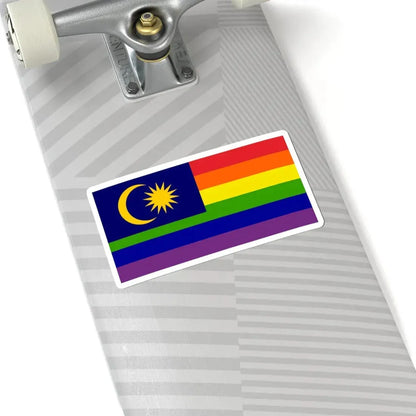 LGBT Pride Flag of Malaysia (Malaysia) STICKER Vinyl Kiss-Cut Decal - The Sticker Space