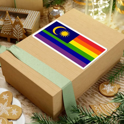 LGBT Pride Flag of Malaysia (Malaysia) STICKER Vinyl Kiss-Cut Decal - The Sticker Space