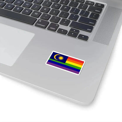 LGBT Pride Flag of Malaysia (Malaysia) STICKER Vinyl Kiss-Cut Decal - The Sticker Space