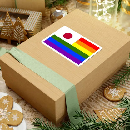LGBT Rainbow Flag of Japan (Japan) STICKER Vinyl Kiss-Cut Decal - The Sticker Space