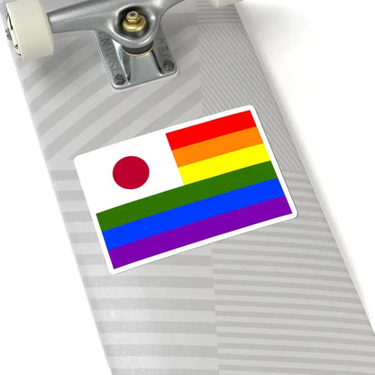 LGBT Rainbow Flag of Japan (Japan) STICKER Vinyl Kiss-Cut Decal - The Sticker Space