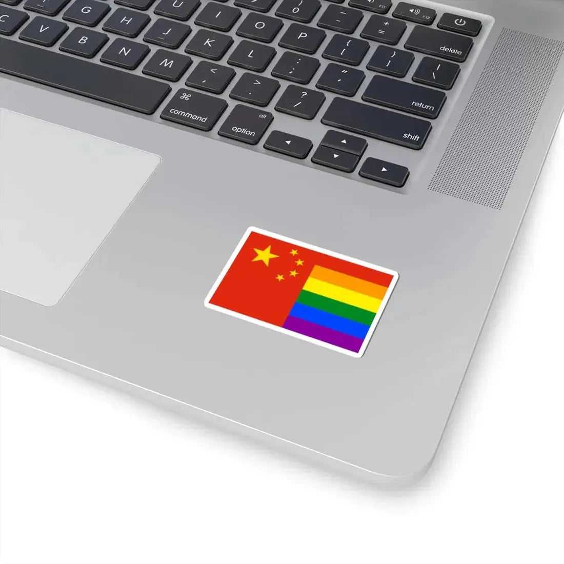 LGBT rainbow flag of the Peoples Republic of China (China) STICKER Vinyl Kiss-Cut Decal - The Sticker Space