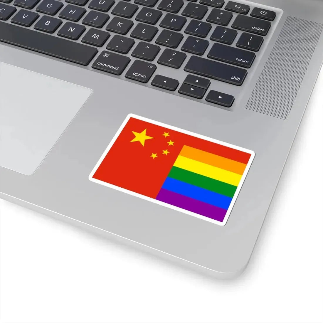 LGBT rainbow flag of the Peoples Republic of China (China) STICKER Vinyl Kiss-Cut Decal - The Sticker Space