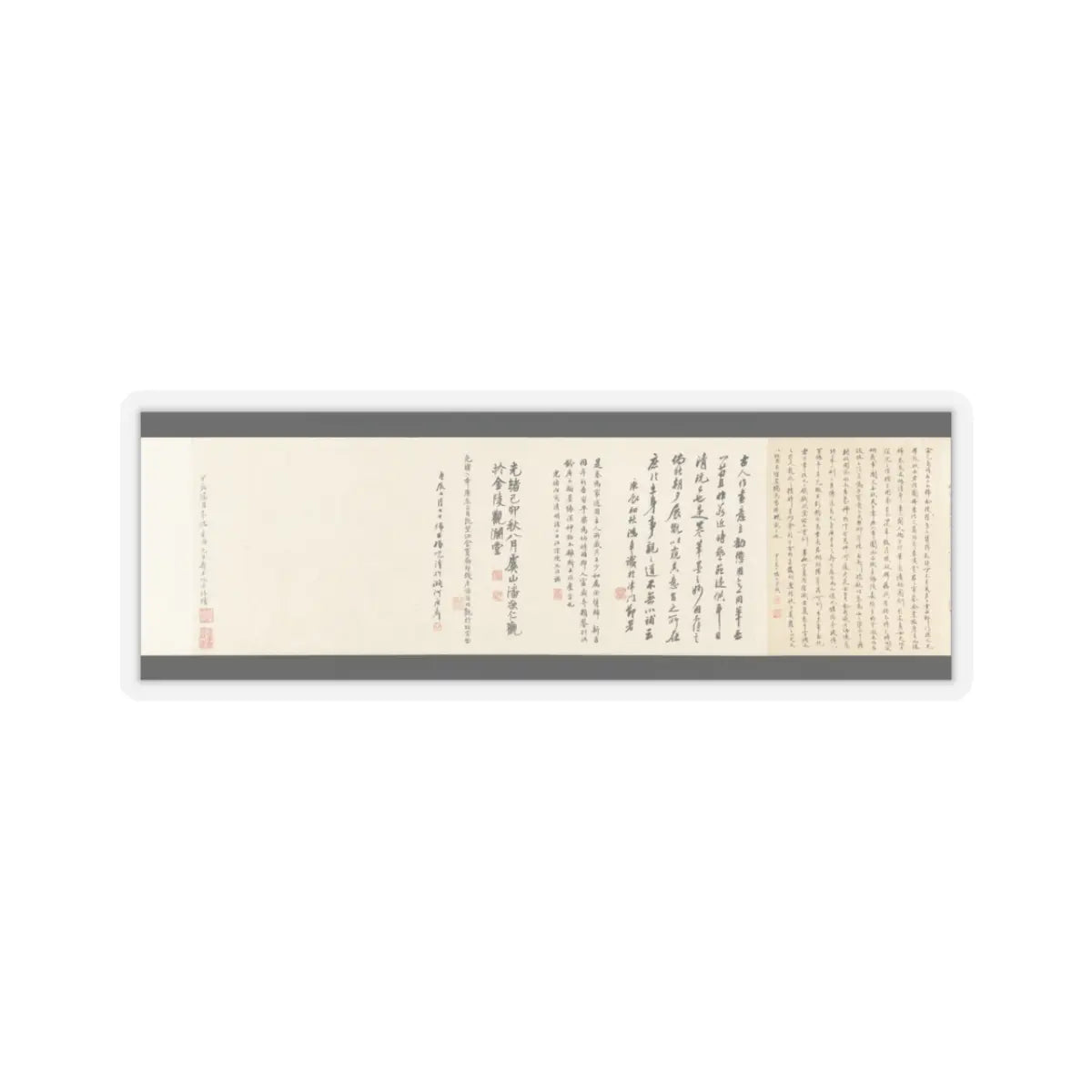 Li Gonglin - The Classic of Filial Piety - ca. 1085 v18 - STICKER Vinyl Kiss-Cut Decal