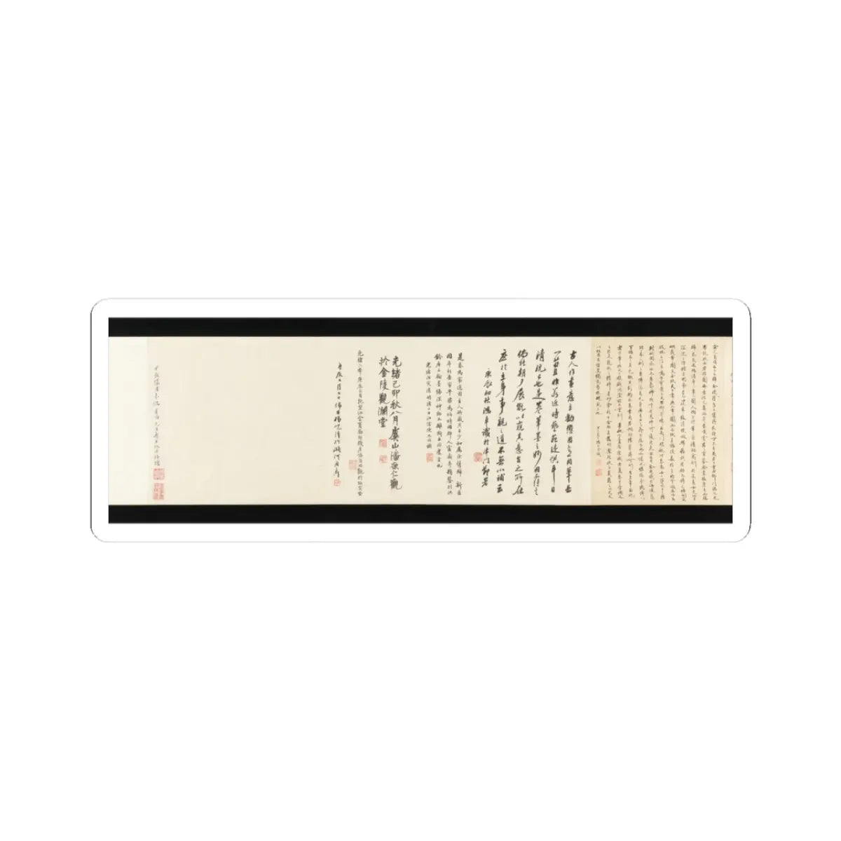 Li Gonglin - The Classic of Filial Piety - ca. 1085 v18 - STICKER Vinyl Kiss-Cut Decal
