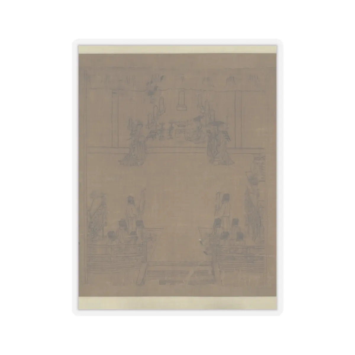 Li Gonglin - The Classic of Filial Piety - ca. 1085 v41 - STICKER Vinyl Kiss-Cut Decal