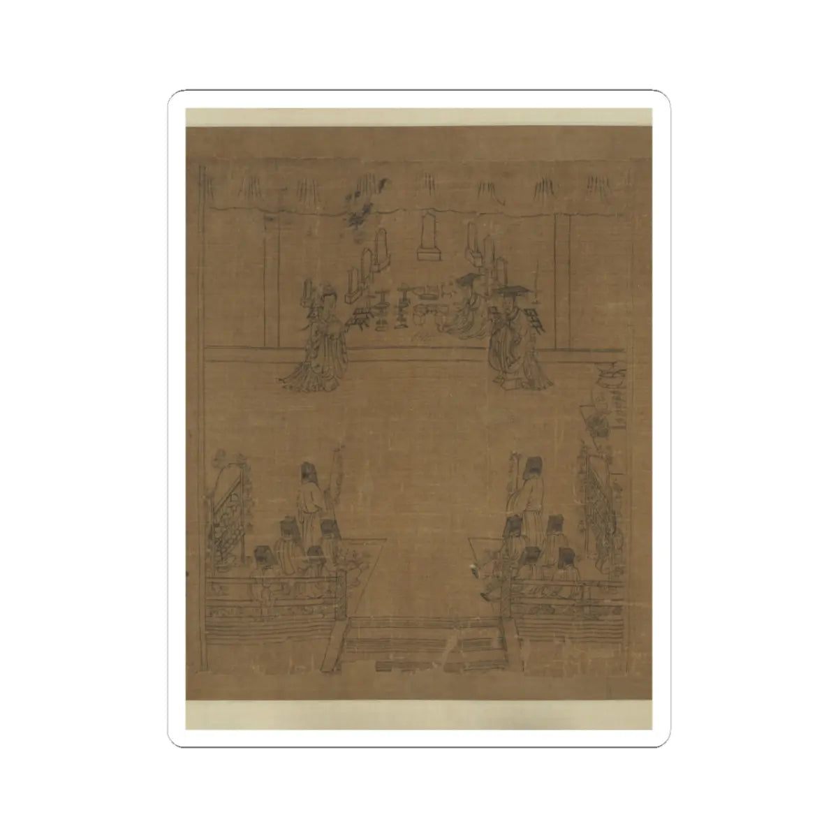 Li Gonglin - The Classic of Filial Piety - ca. 1085 v41 - STICKER Vinyl Kiss-Cut Decal